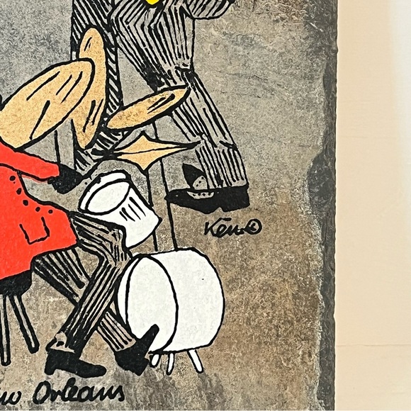 New Orleans Bourbon Original Street Art Plaque on Slate - Picture 7 of 13